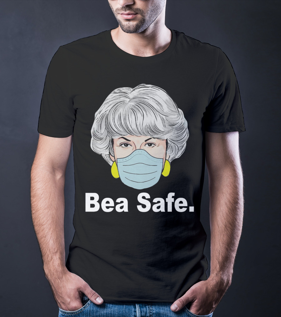 Bea Safe Masked Woman With Yellow Earrings T-Shirt