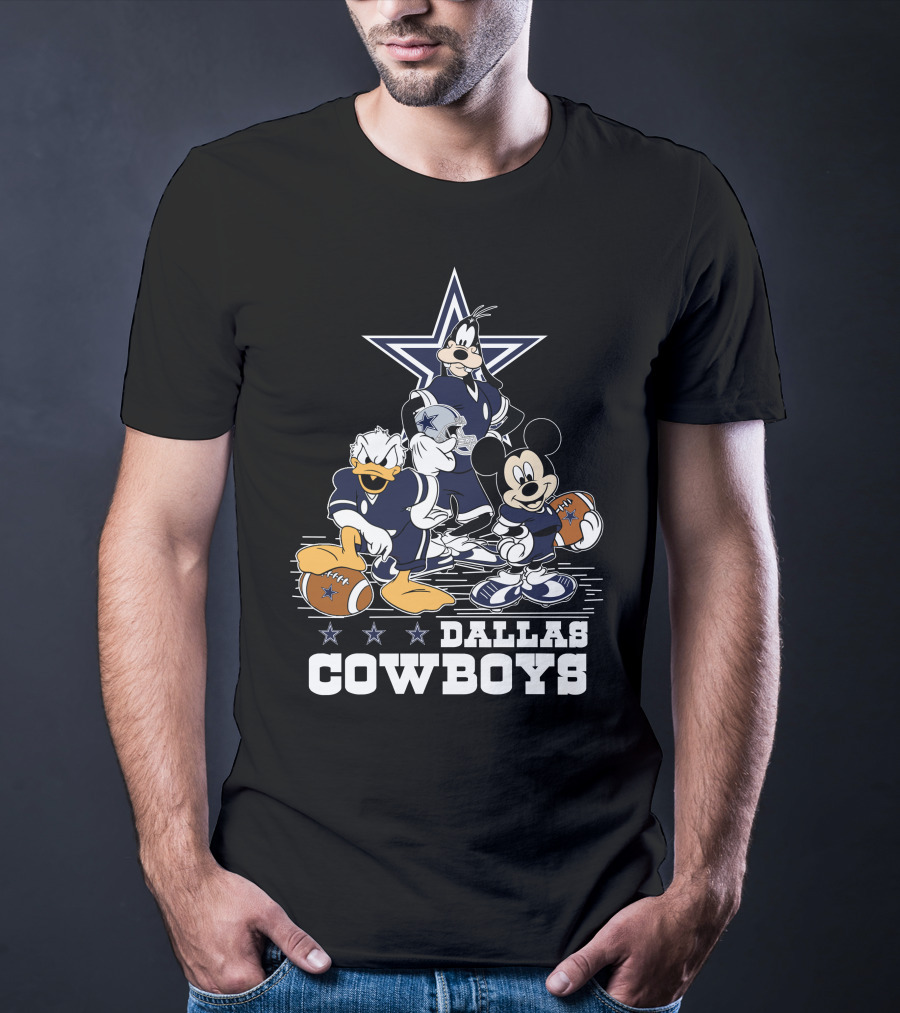 Dallas Cowboys Disney Characters Football Team T-Shirt