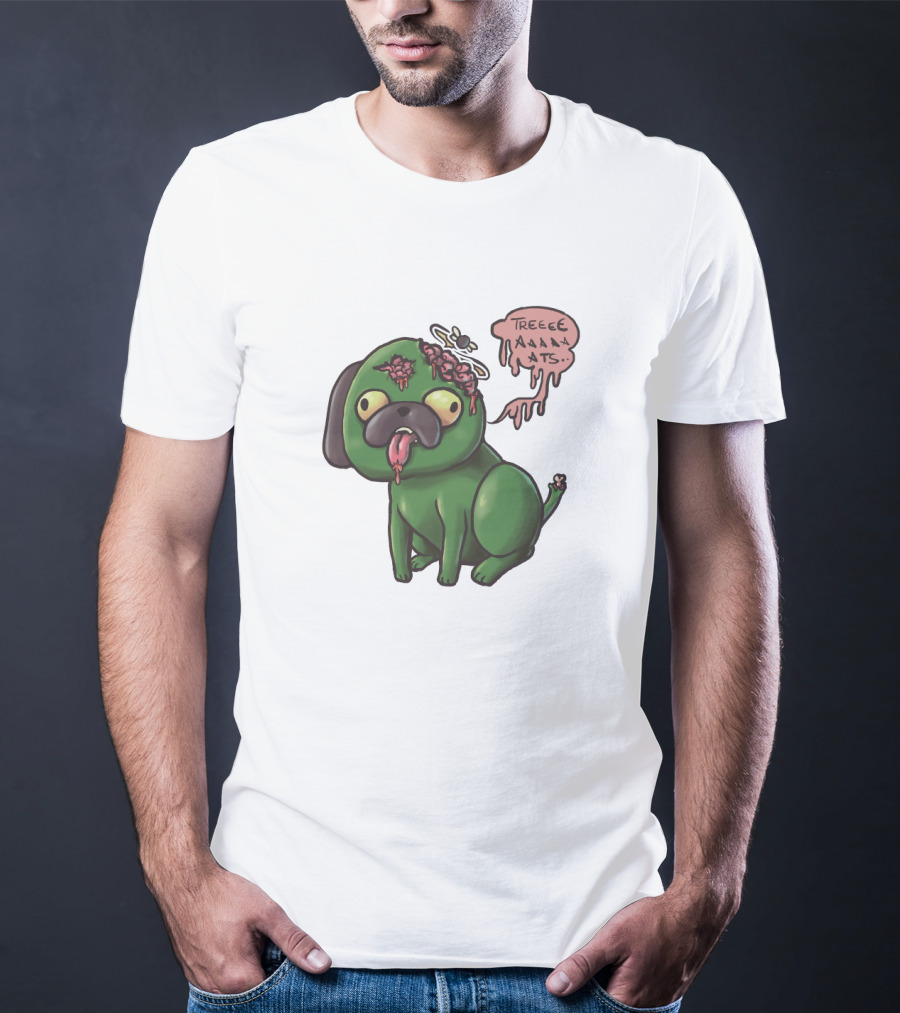 Nerdecrafter Zombie Pug TREATS T-Shirt