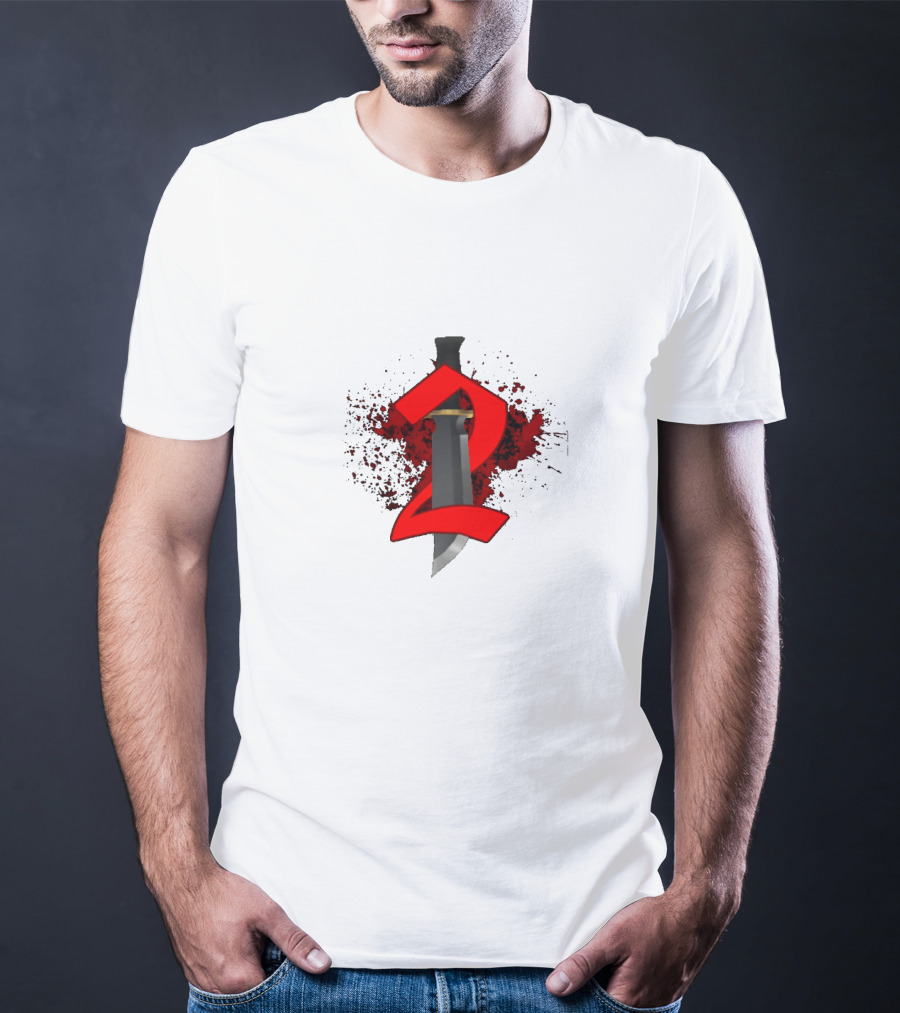 MM2 Murder Knife Bloody Number Two T-Shirt