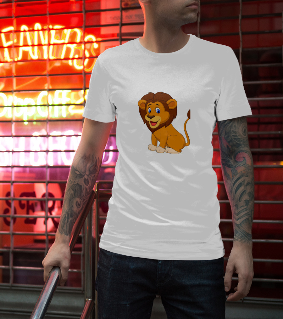 Seven Lions Cartoon Lion T-Shirt