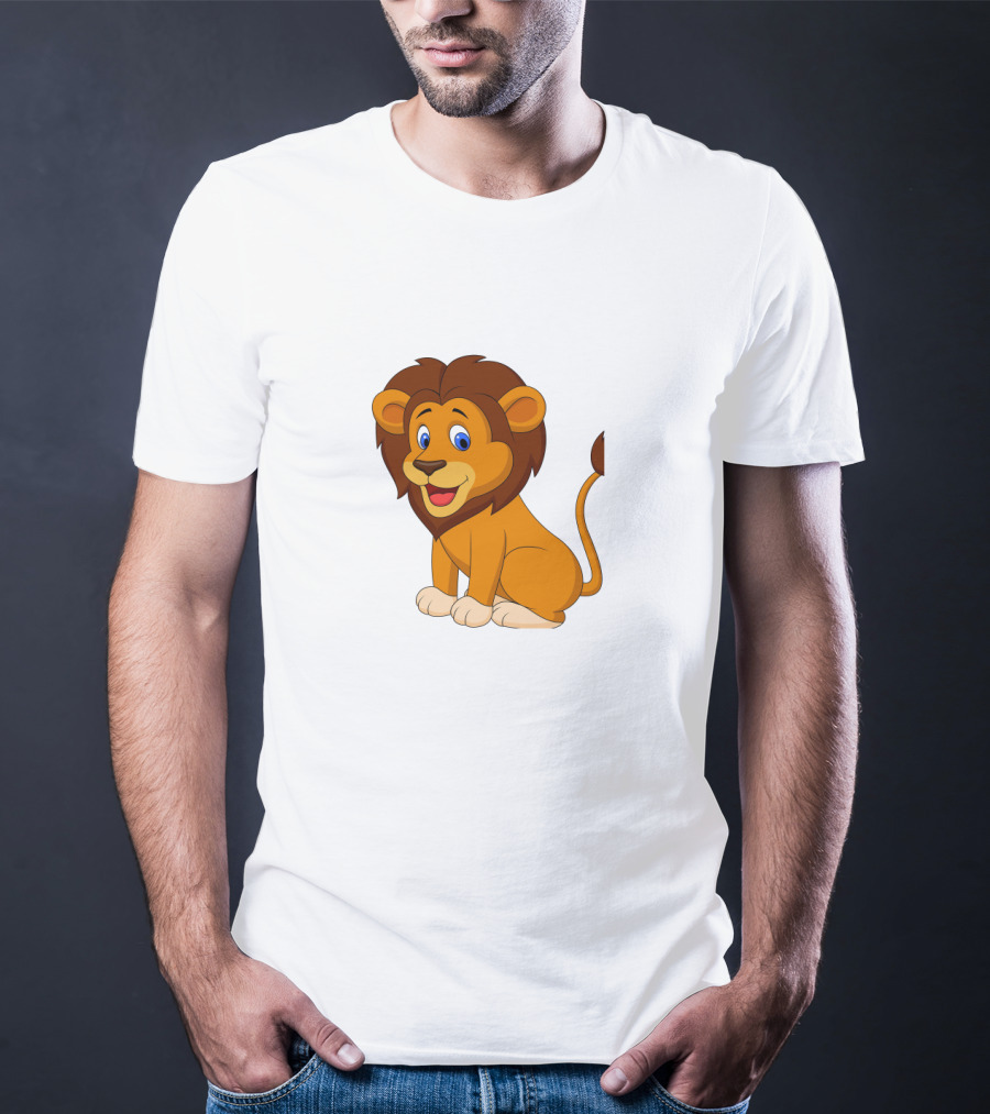 Seven Lions Cartoon Lion T-Shirt