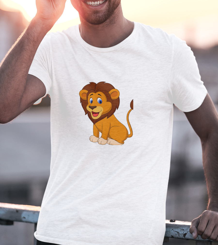 Seven Lions Cartoon Lion T-Shirt