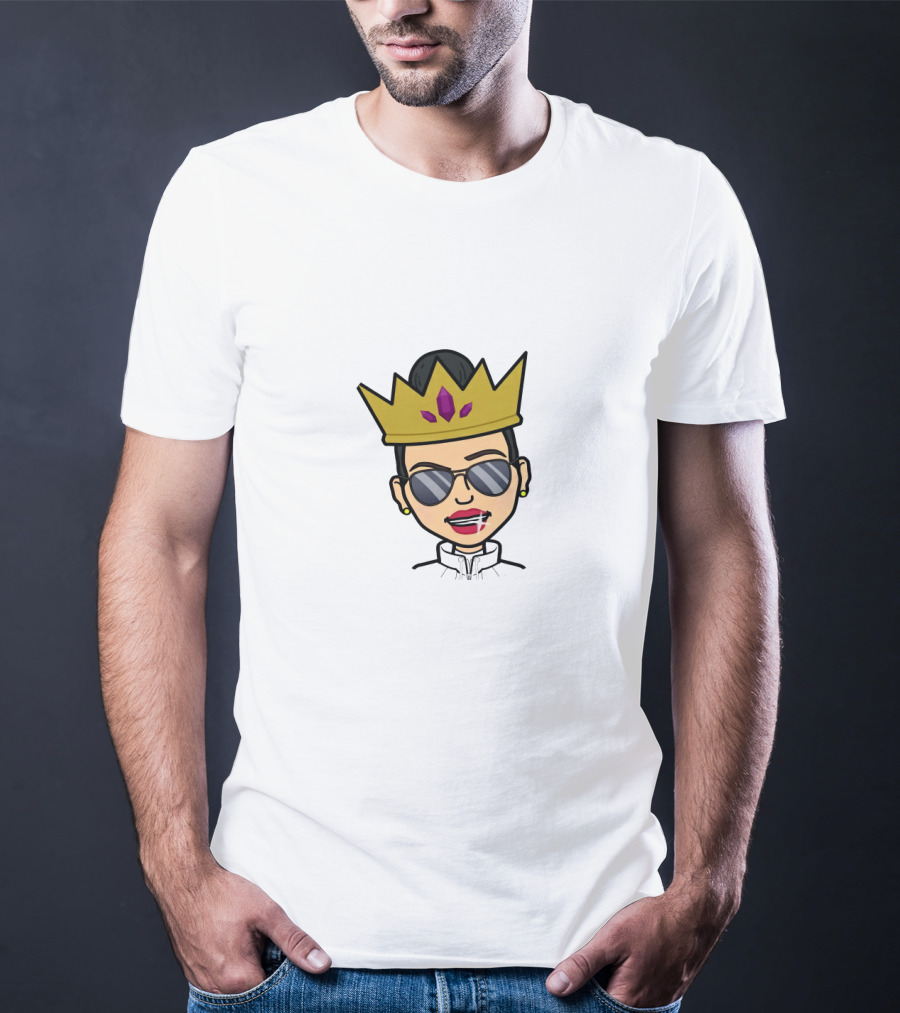 Blesiv Crown Sunglasses Cartoon Image T-Shirt