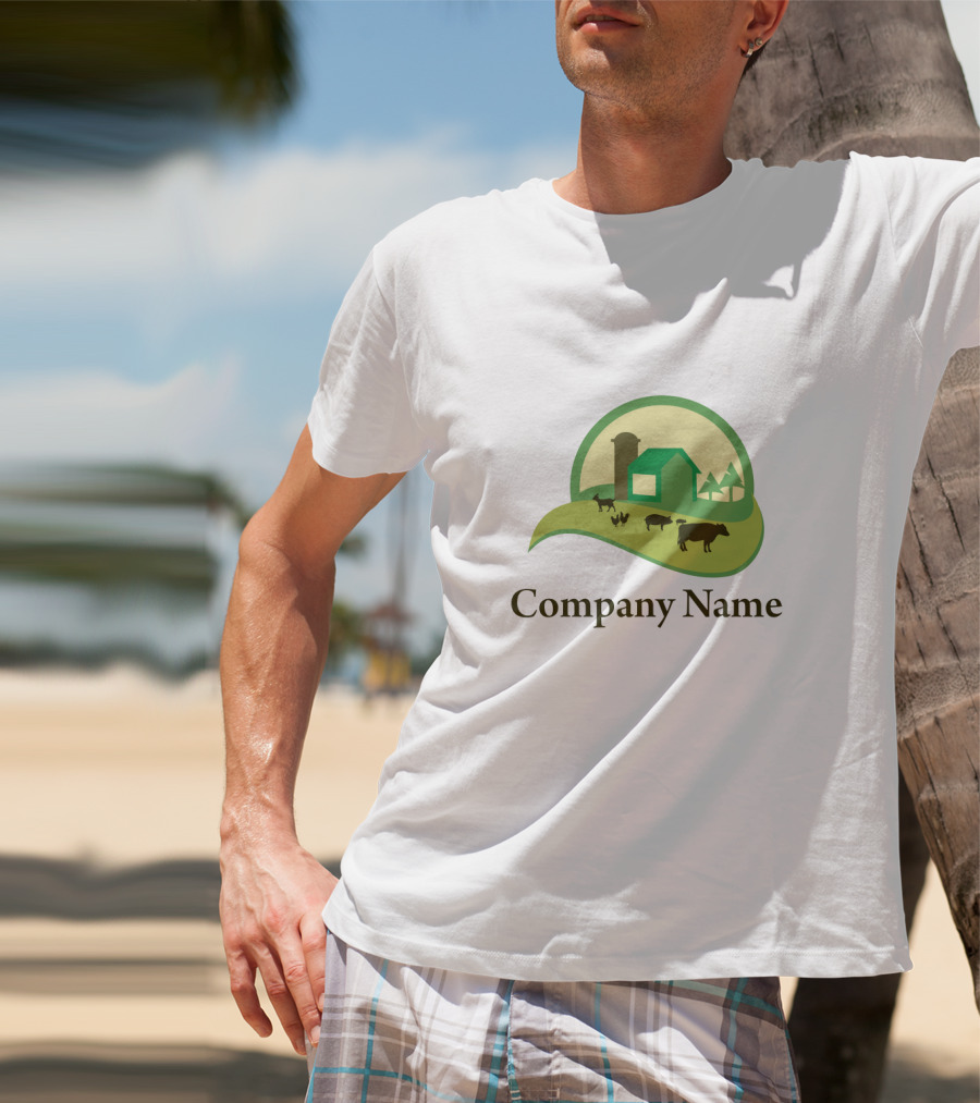 Farm Company Name Livestock Barn T-Shirt