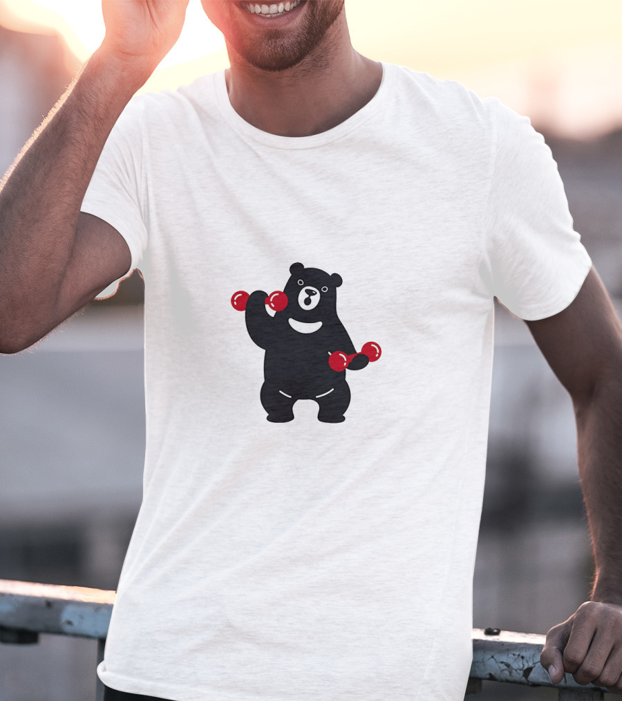 Blackbear Lifting Red Dumbbells T-Shirt
