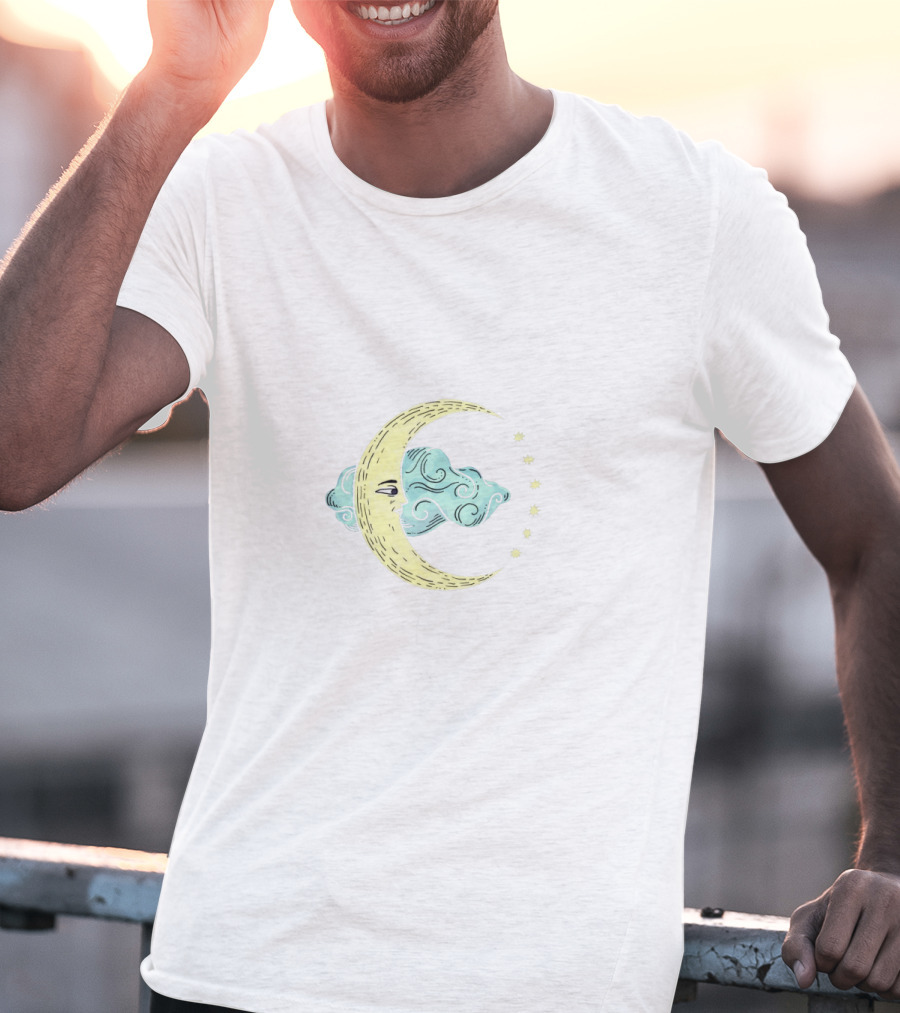 Neck Deep Celestial Moon And Stars T-Shirt