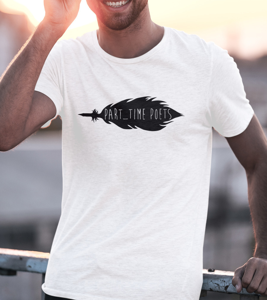 Part Time Poets Feather Quill T-Shirt
