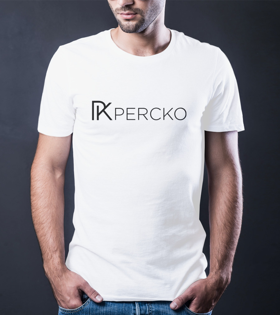 PERCKO Logo Design With Stylish PK Monogram T-Shirt