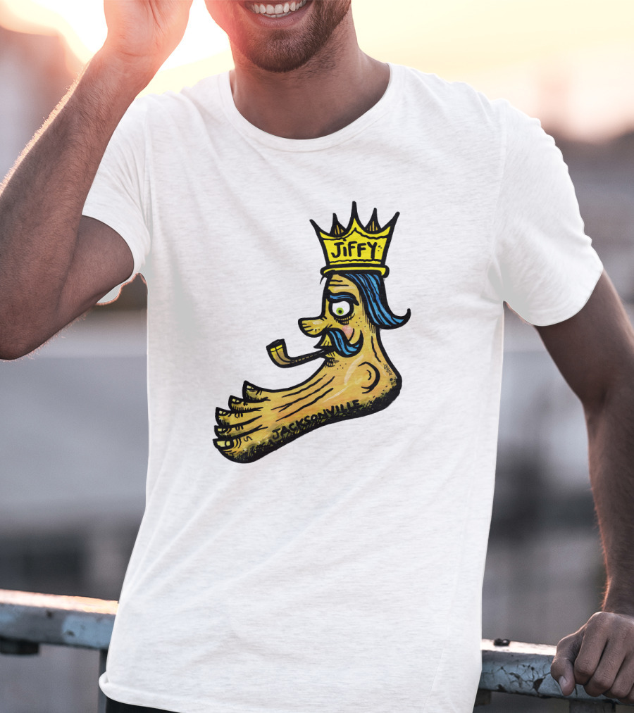 Jiffy J. Jacksonville Crowned Foot With Pipe T-Shirt