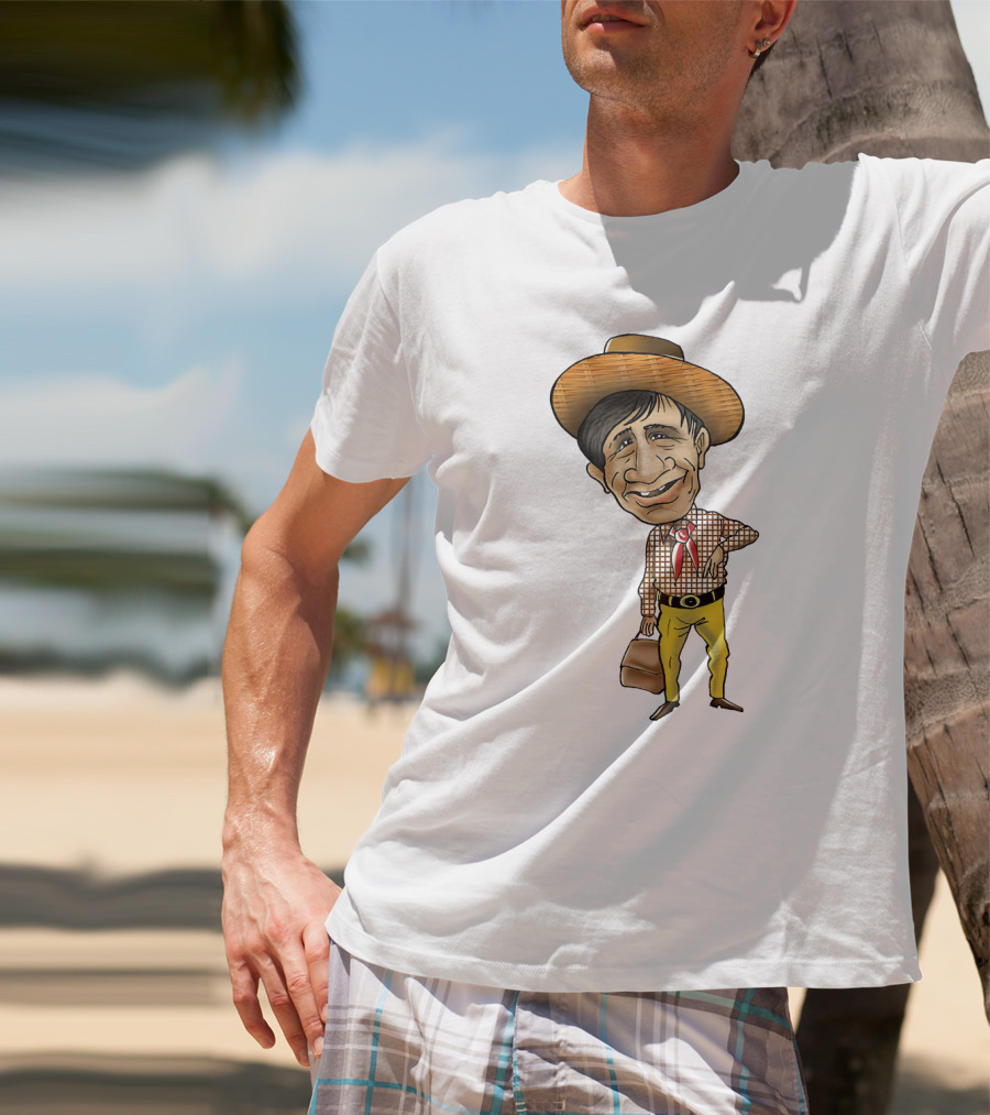 Dev Anand Caricature Cowboy T-Shirt