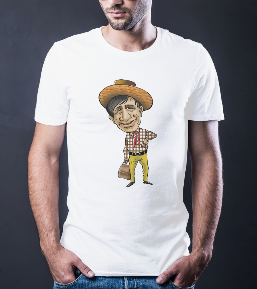 Dev Anand Caricature Cowboy T-Shirt