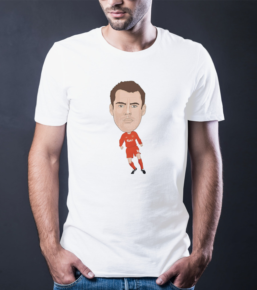 Jamie Carragher Liverpool Football Icon Caricature T-Shirt