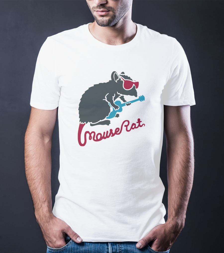 Mouse Rat Sunglasses Guitar T-Shirt