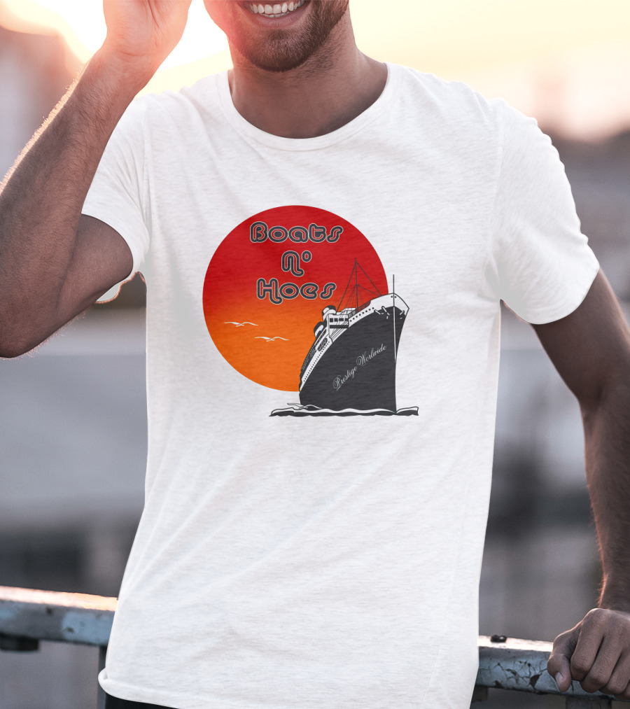 Boats N' Hoes Prestige Worldwide Step Brothers Sun Cruise T-Shirt
