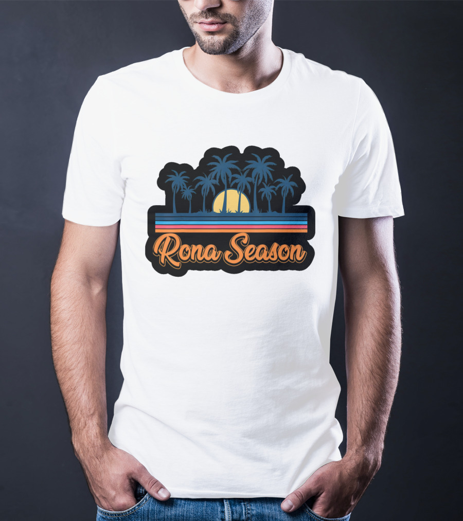 Rona Season Tropical Sunset Palm Trees T-Shirt