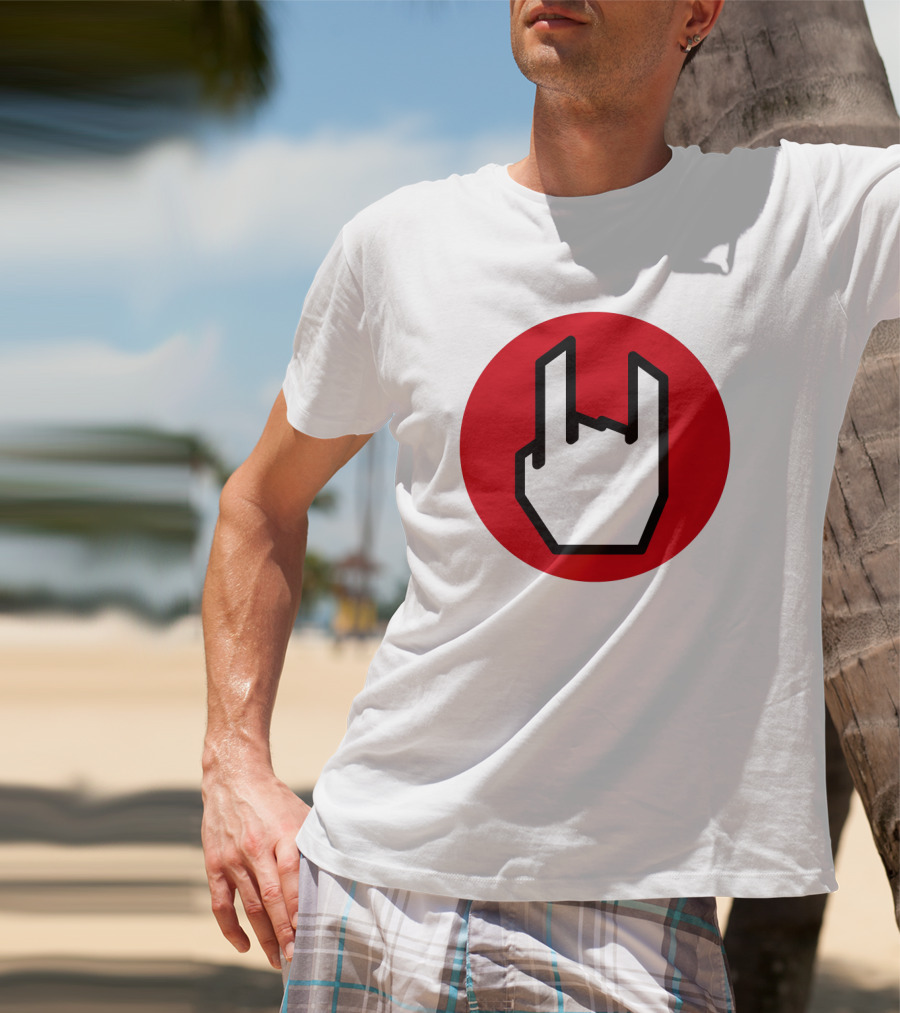 EMP Metal Hand Gesture Symbol T-Shirt