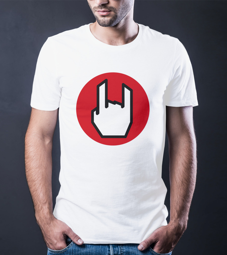 EMP Metal Hand Gesture Symbol T-Shirt