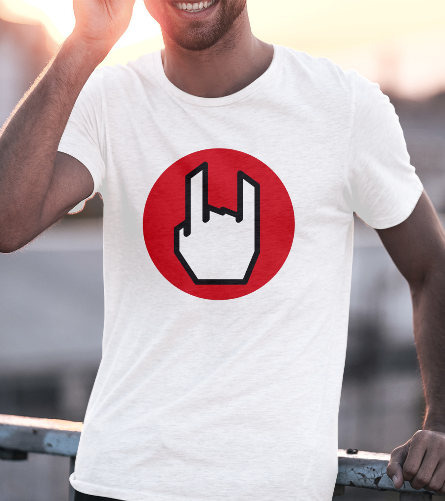 EMP Metal Hand Gesture Symbol T-Shirt