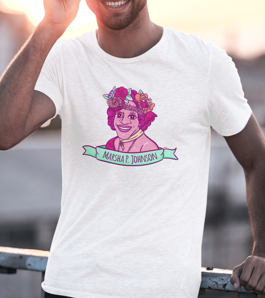 Marsha P. Johnson Flower Crown T-Shirt