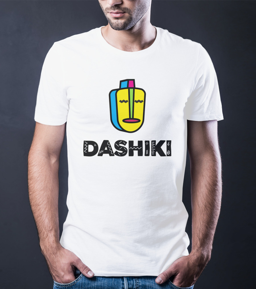 DASHIKI Colorful Geometric Mask T-Shirt