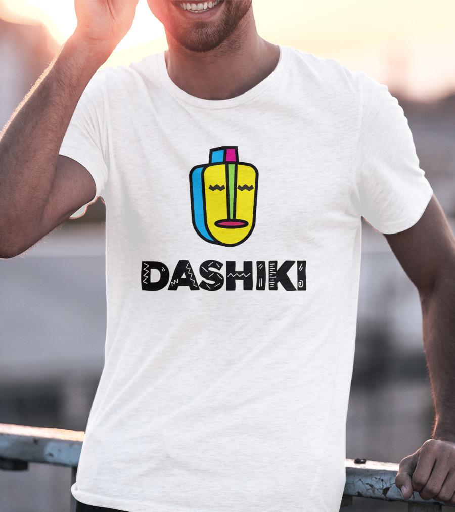 DASHIKI Colorful Geometric Mask T-Shirt