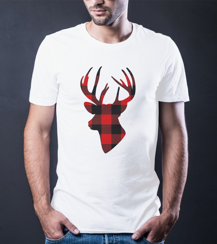 Buffalo Plaid Deer T-Shirt