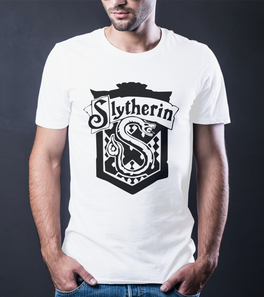 Slytherin House Crest Snake Emblem T-Shirt