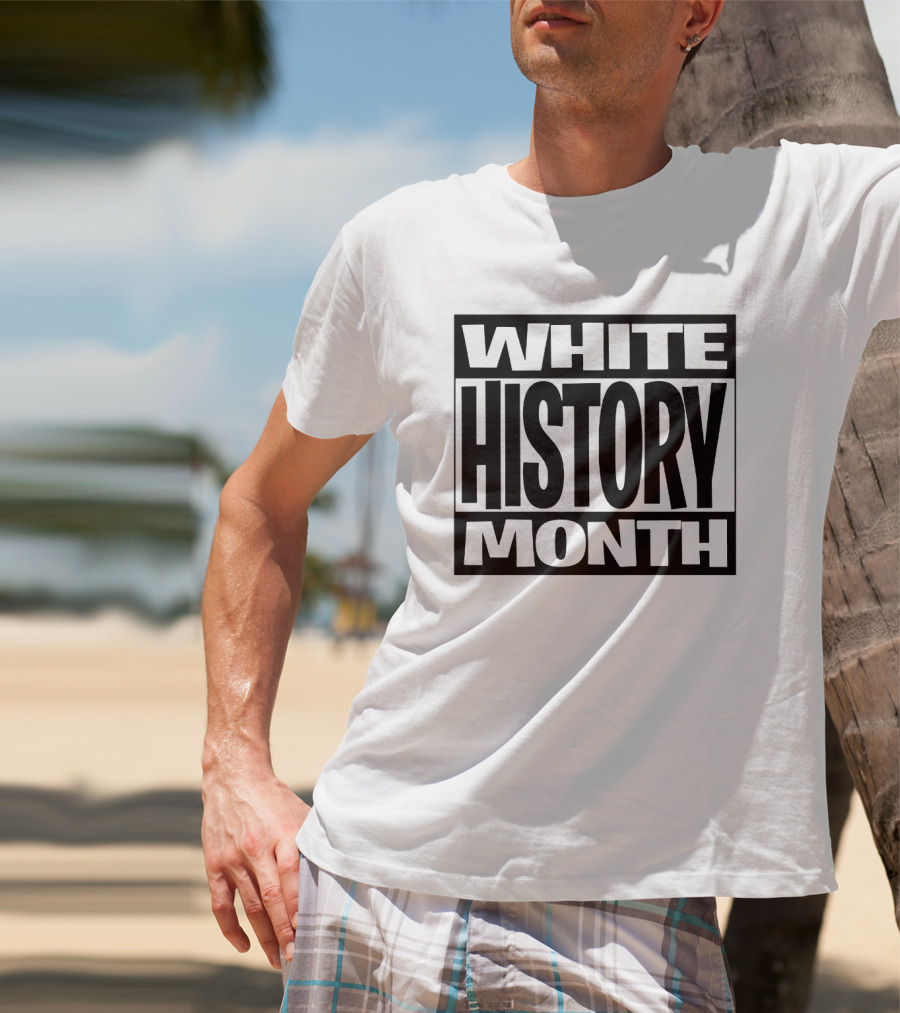 White History Month Bold Black T-Shirt