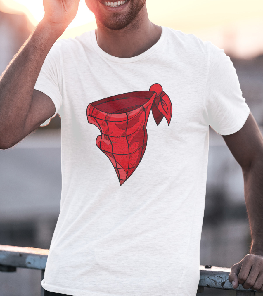 Bandana Paisley Red Scarf T-Shirt