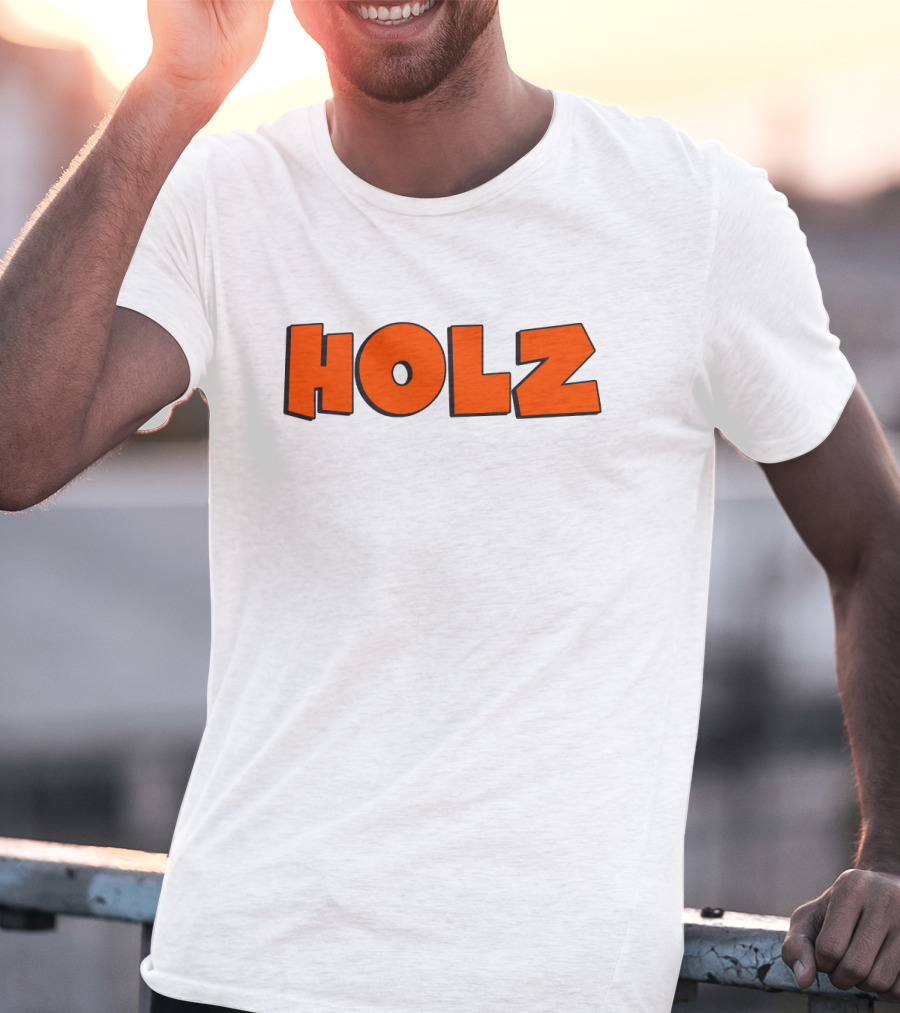 HOLZ Bold Orange Text T-Shirt