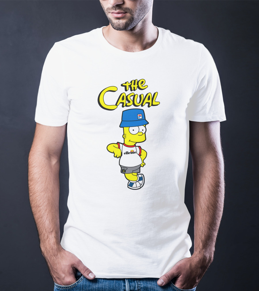 The Casual Bart Parody Ellesse Fila T-Shirt