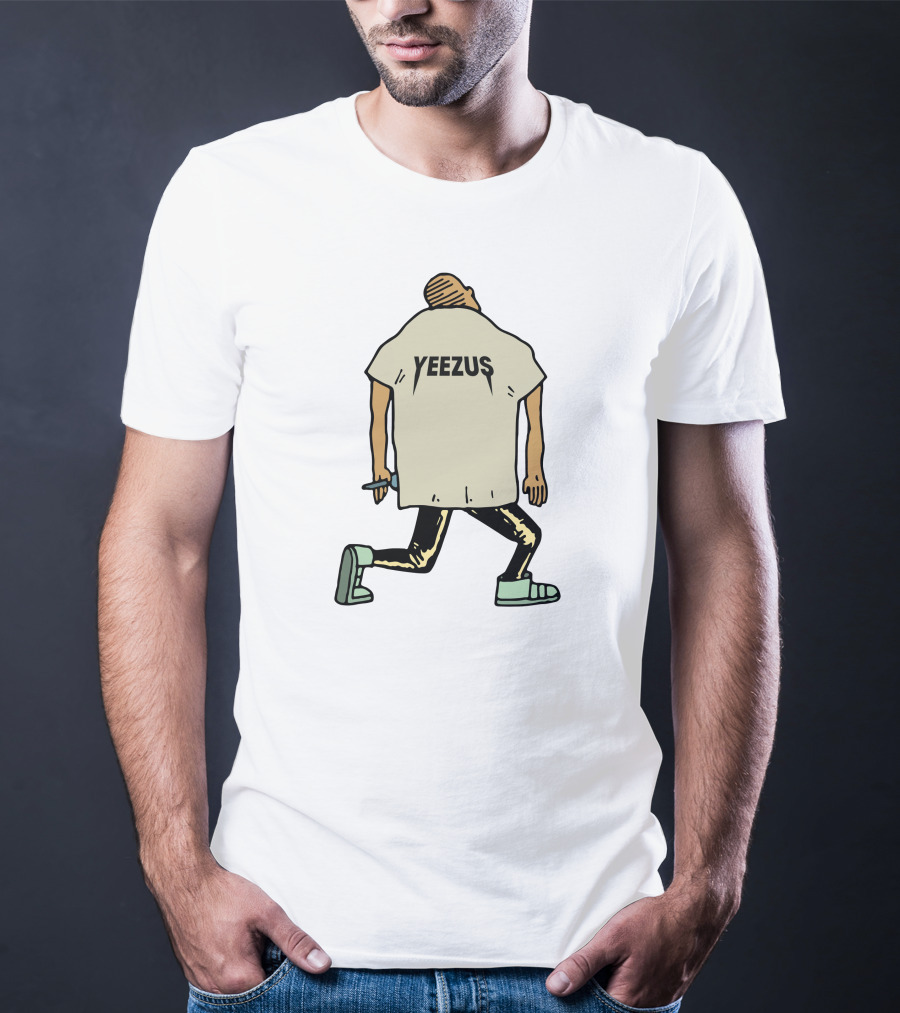 Yeezus Kneeling Figure With Microphone T-Shirt