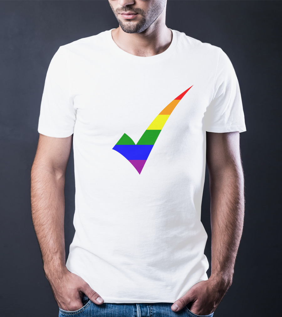 Rainbow Check T-Shirt