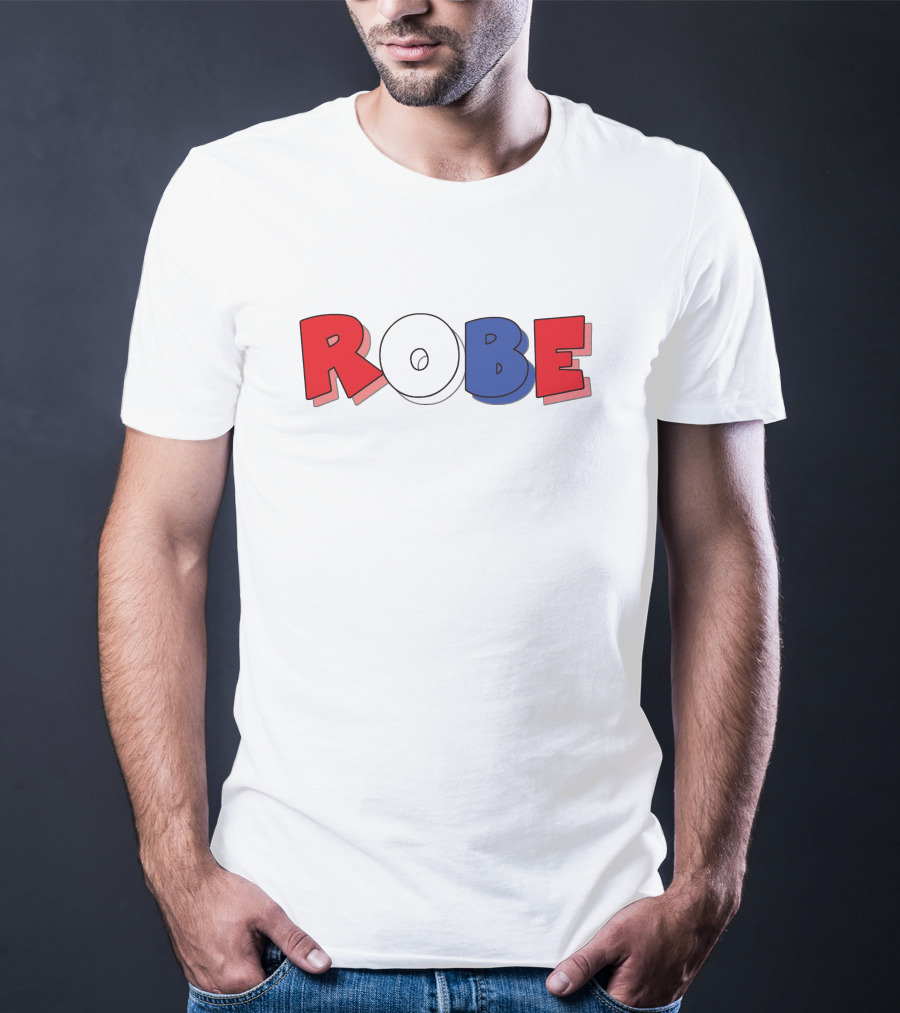 ROBE Red White Blue Bold Letters T-Shirt