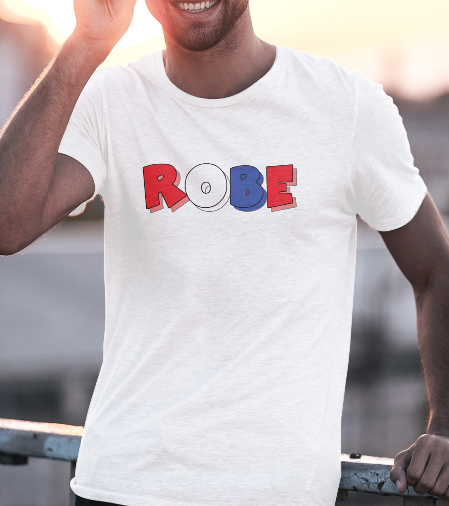 ROBE Red White Blue Bold Letters T-Shirt