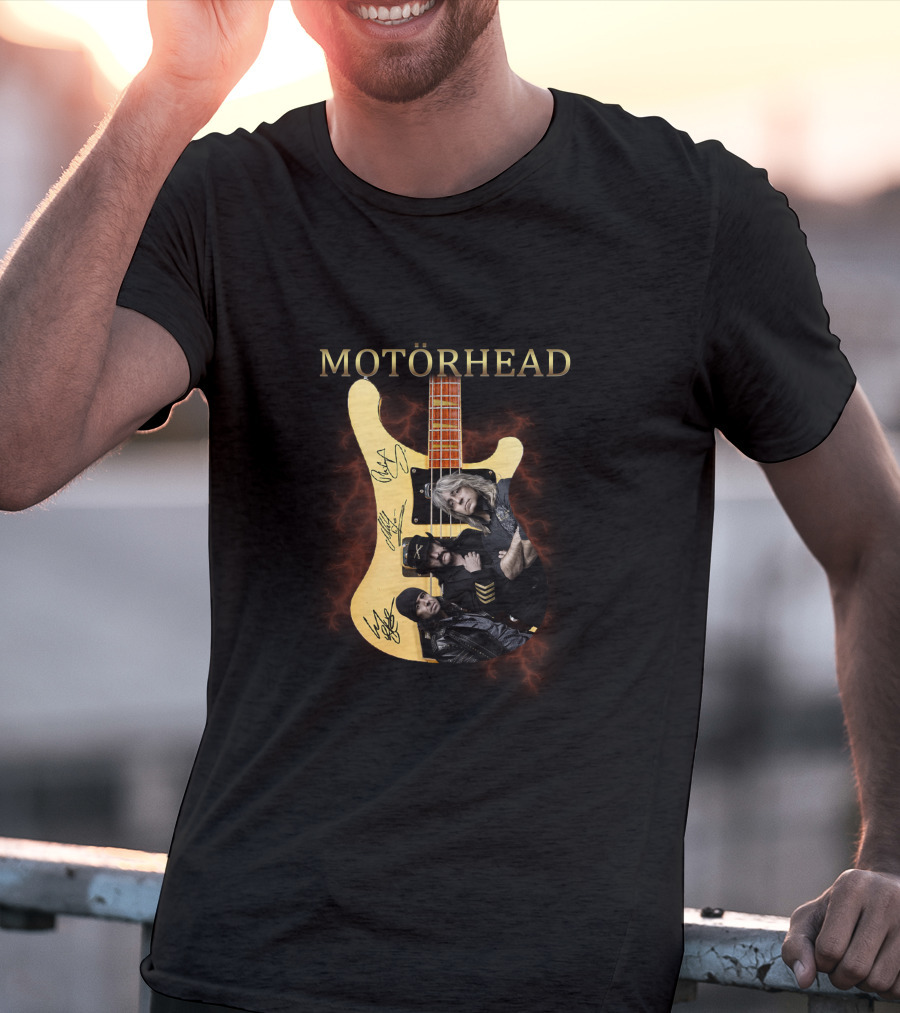 MOTÖRHEAD Guitar Collage With Band Members T-Shirt