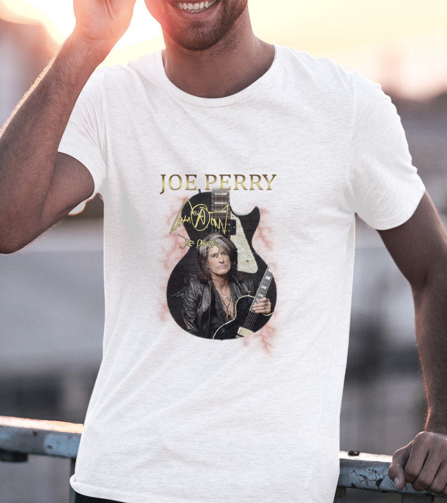 Joe Perry Aerosmith Signature Guitar Iconic T-Shirt