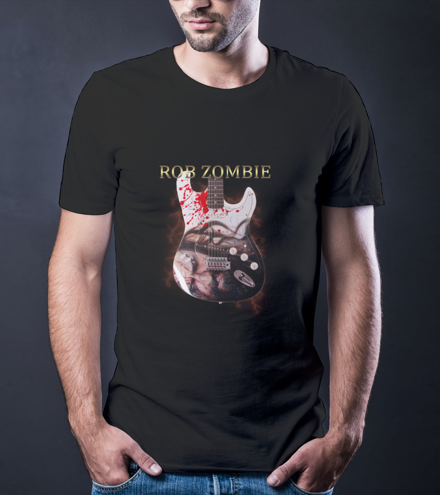 Rob Zombie Bloody Electric Guitar T-Shirt