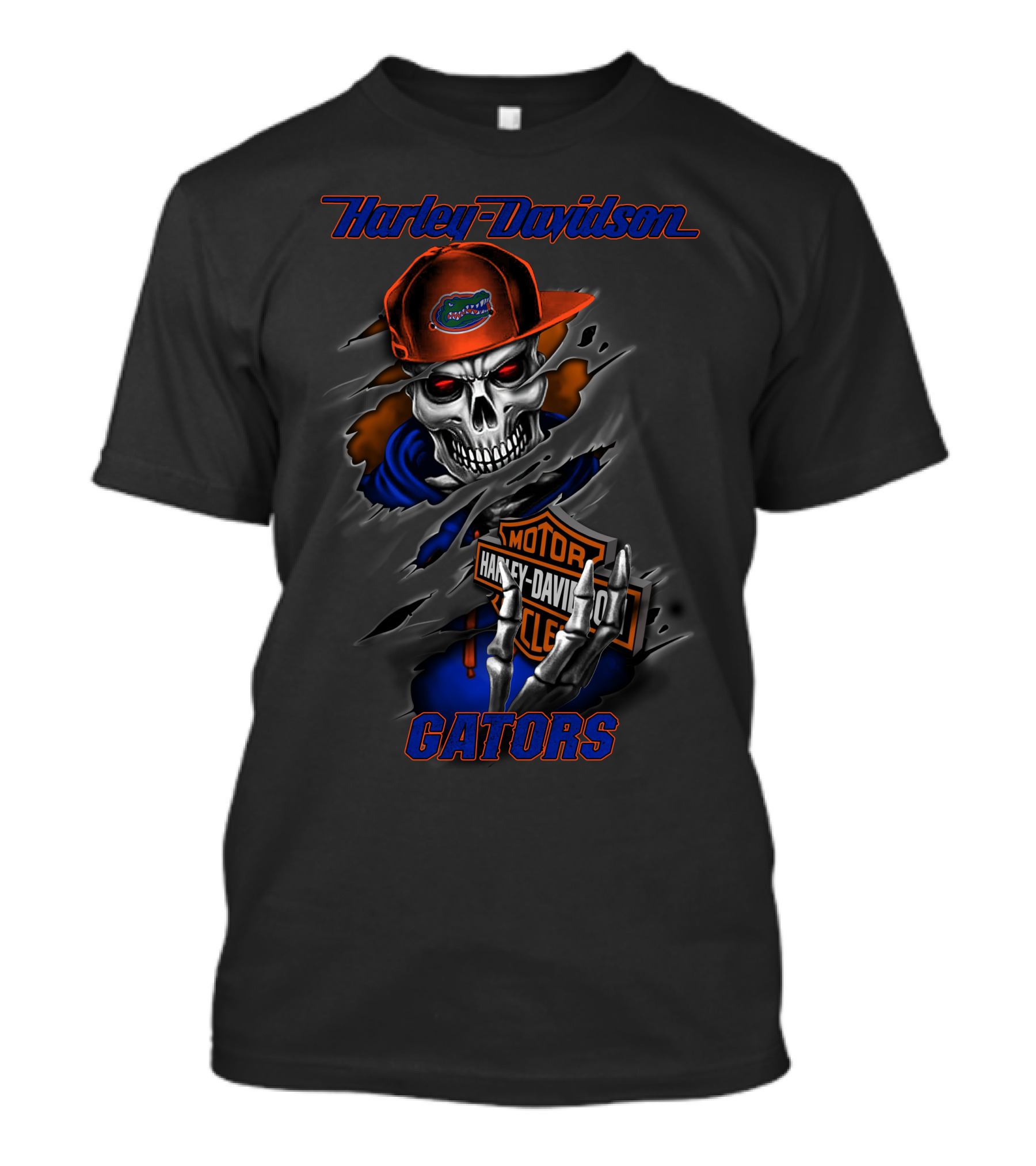 Harley Davidson Florida Gators Skull Hd 26-09 T-Shirt