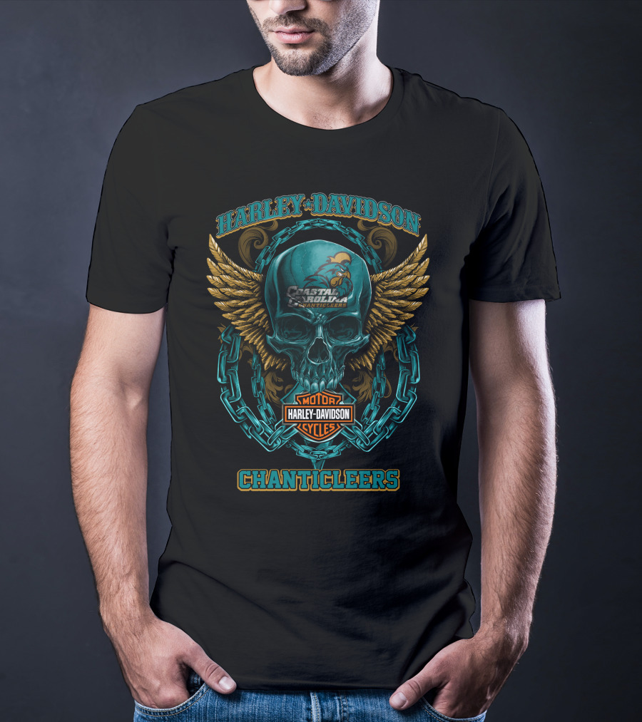 Harley Davidson Coastal Carolina Chanticleers Motorcycles T-Shirt