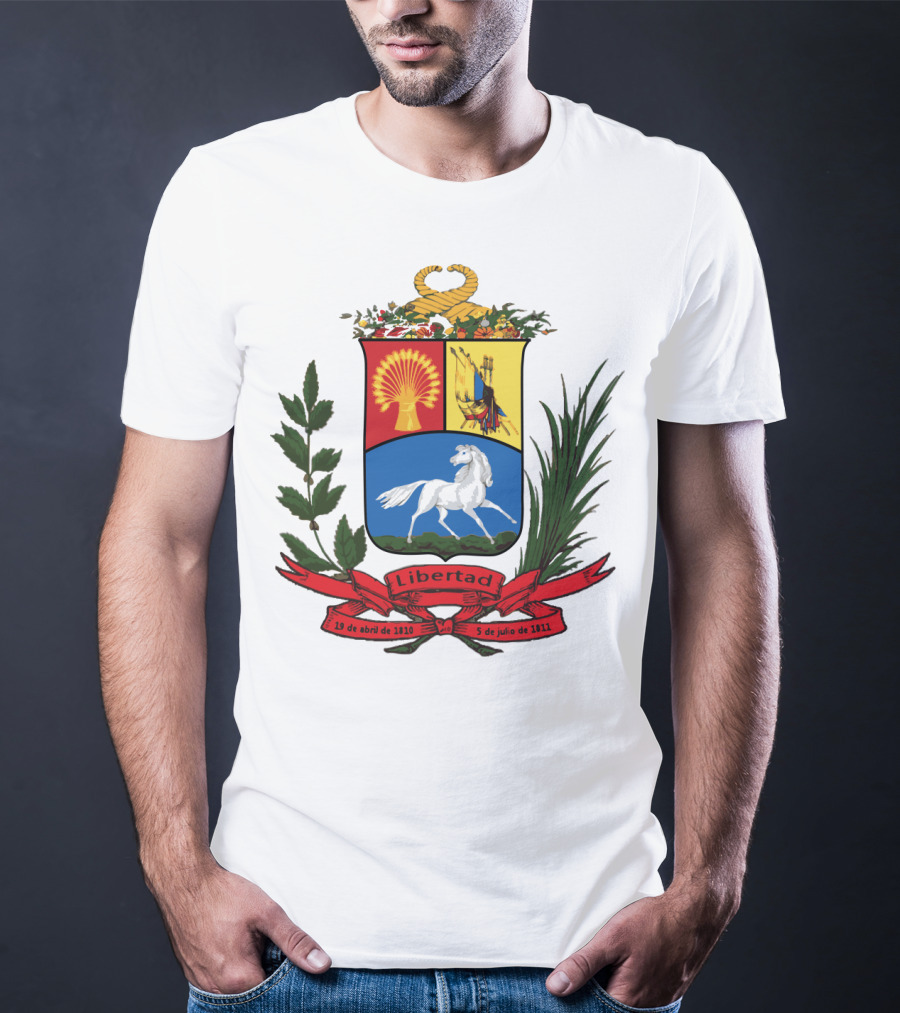 ESCUDO ANTIGUO DE VENEZUELA LIBERTAD 19 DE ABRIL DE 1810 5 DE JULIO DE 1811 T-Shirt