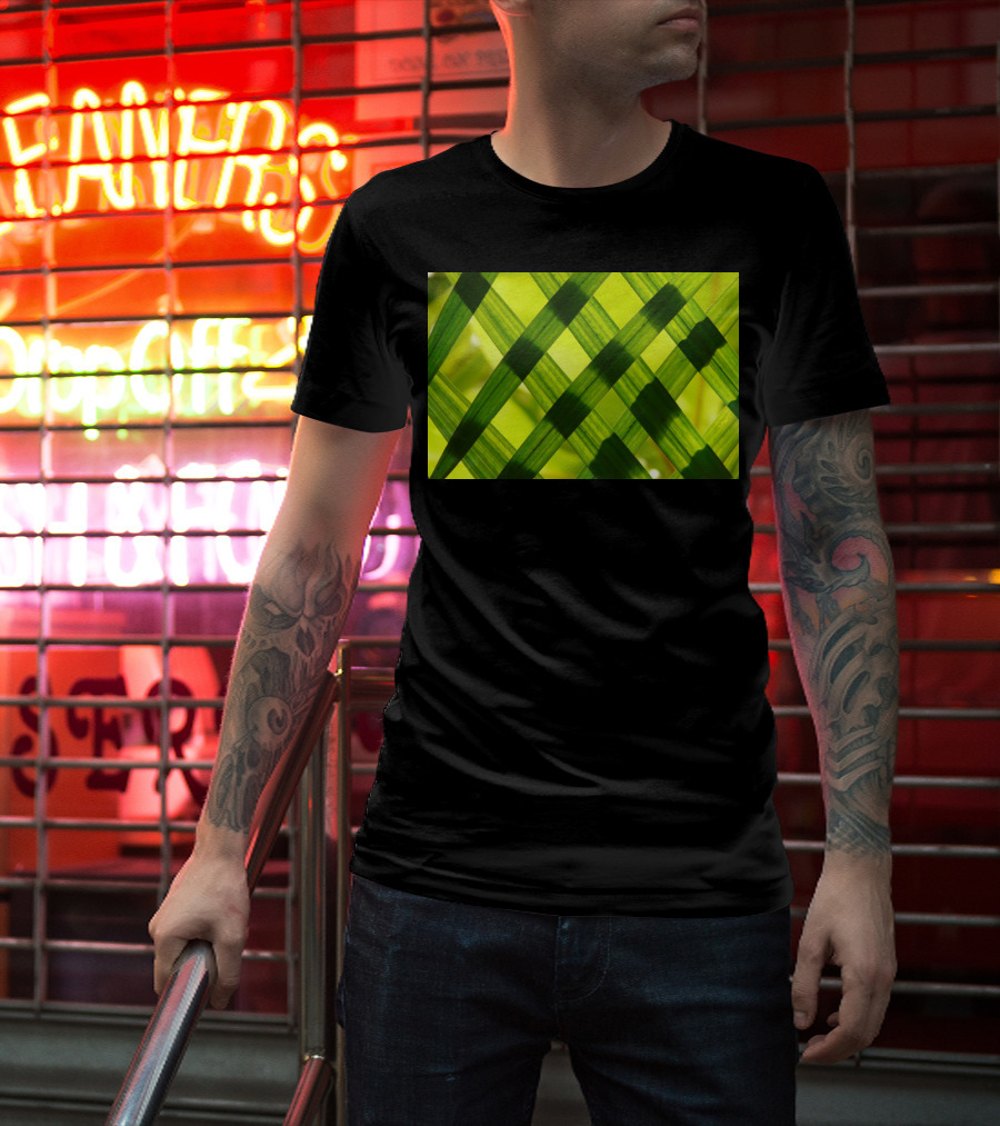 Green Reed Weaving T-Shirt