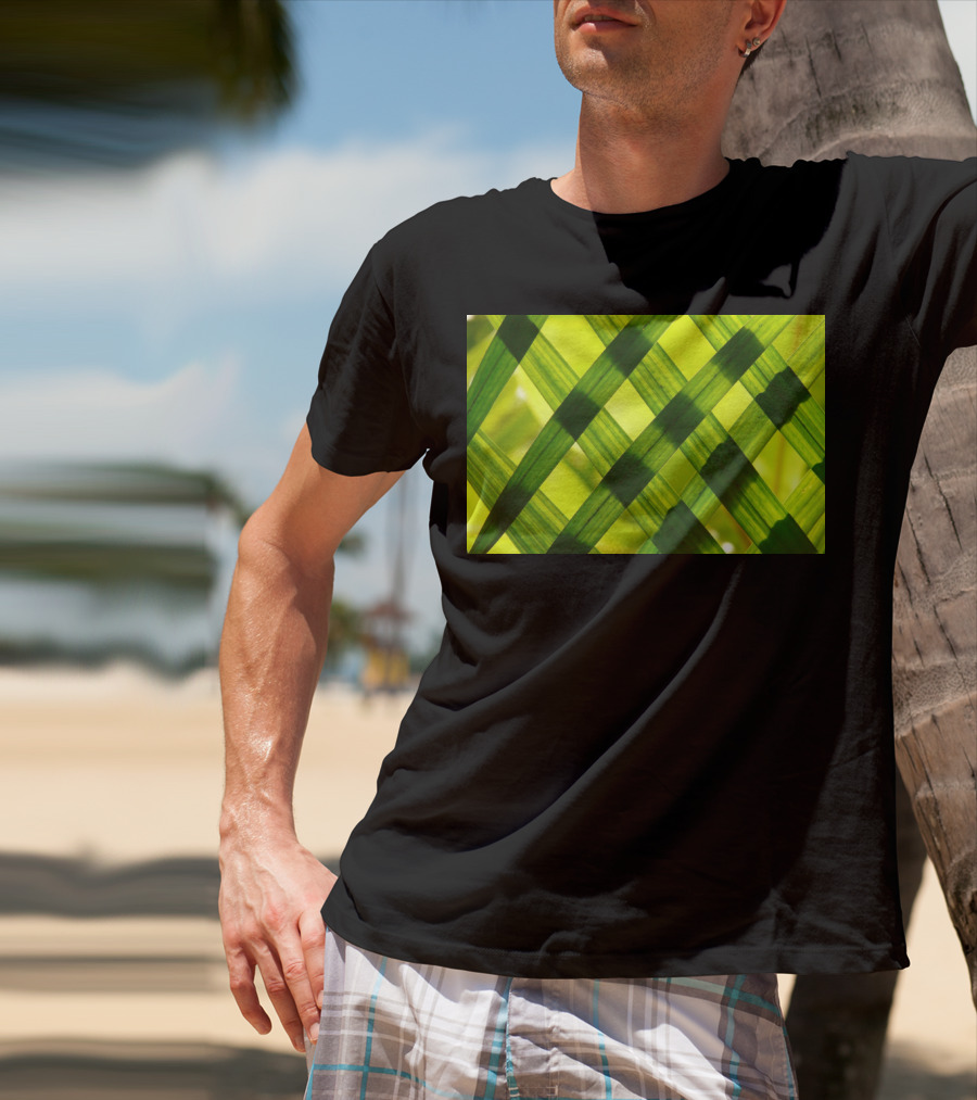 Green Reed Weaving T-Shirt
