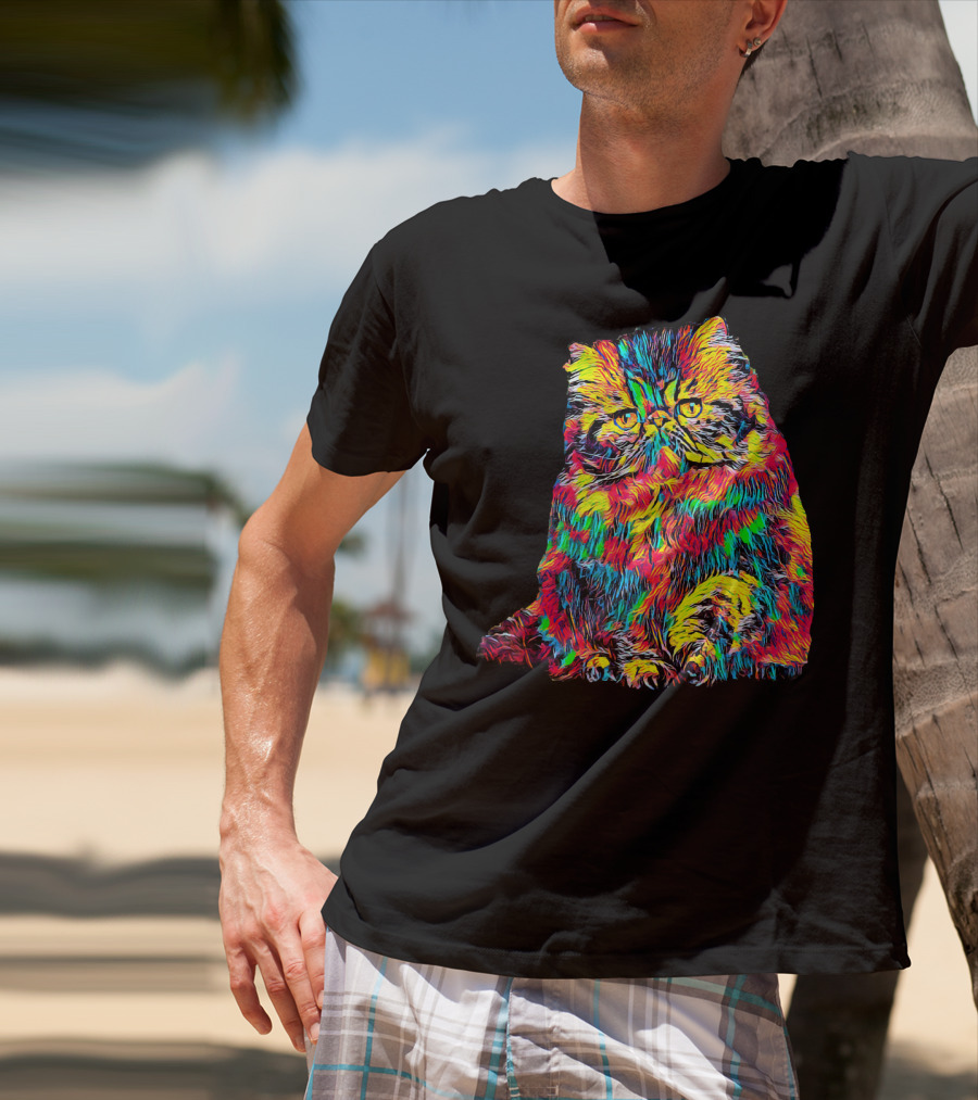 Testing Colorful Cat T-Shirt