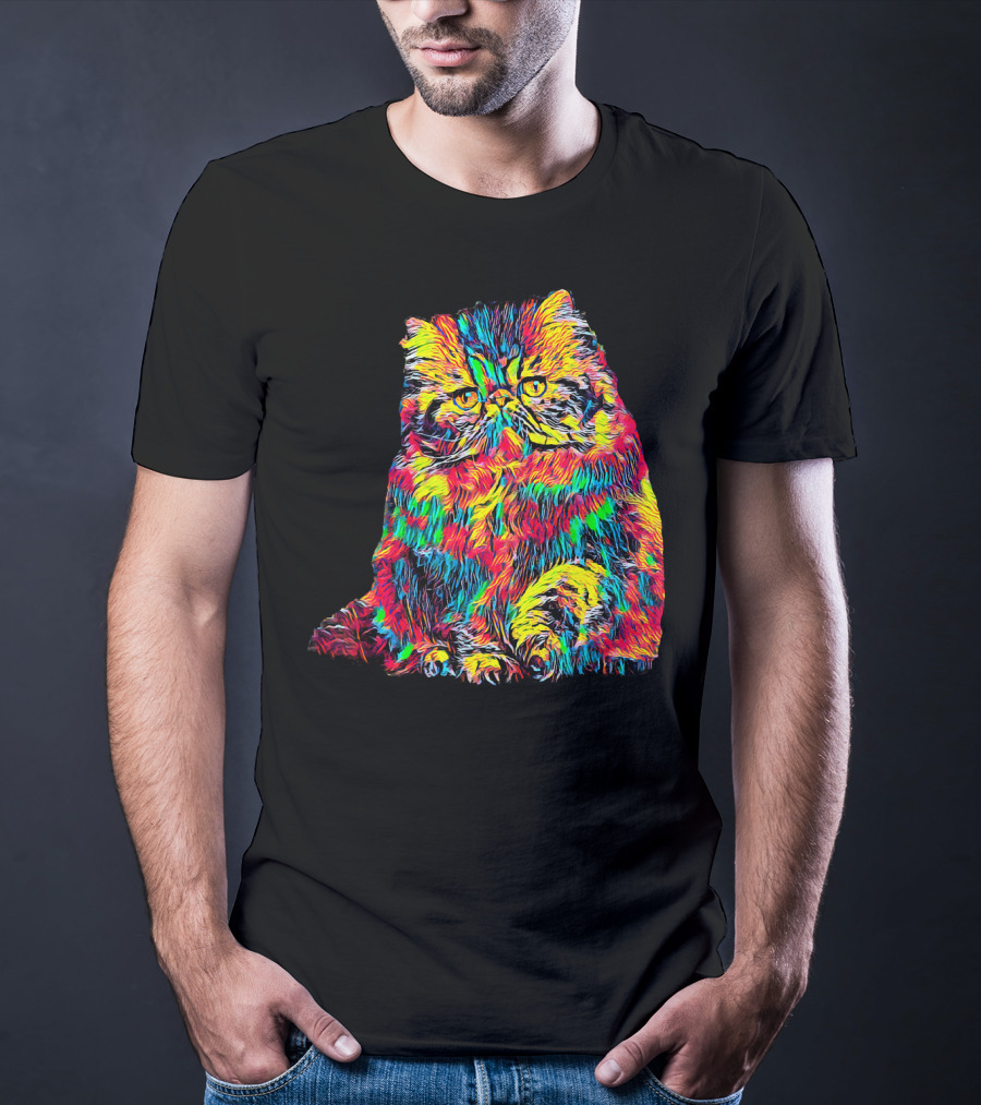 Testing Colorful Cat T-Shirt