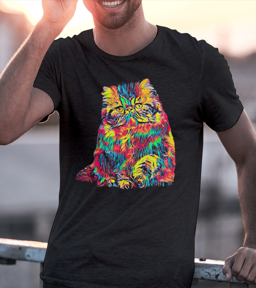 Testing Colorful Cat T-Shirt