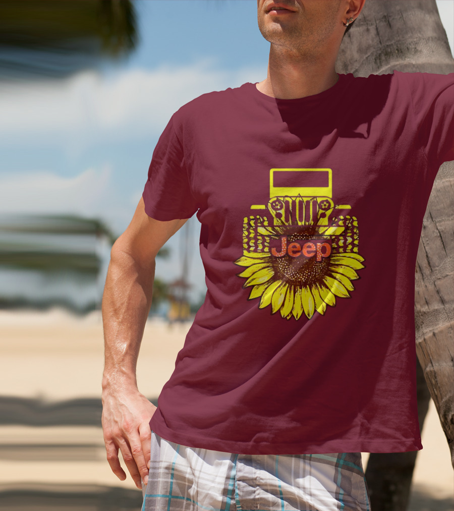 Jeep Sunflower Hot Sun Of Day T-Shirt