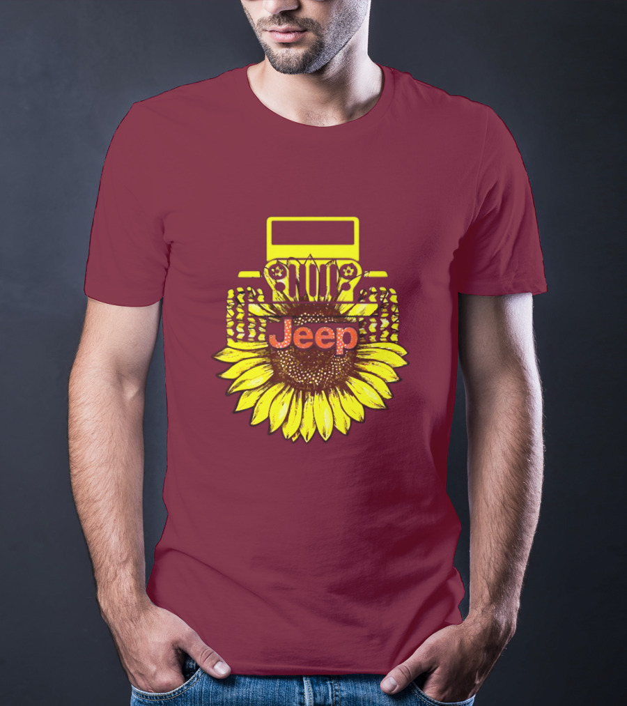 Jeep Sunflower Hot Sun Of Day T-Shirt