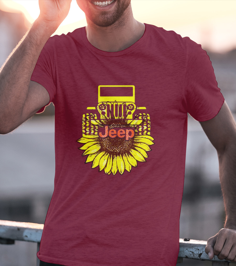 Jeep Sunflower Hot Sun Of Day T-Shirt